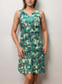 CHACHA Ruffle V Neck Sleeveless Knee length Dress - D2107